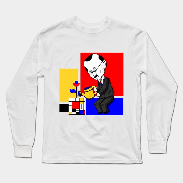 The Mondrian Flower Long Sleeve T-Shirt by ThaisMelo